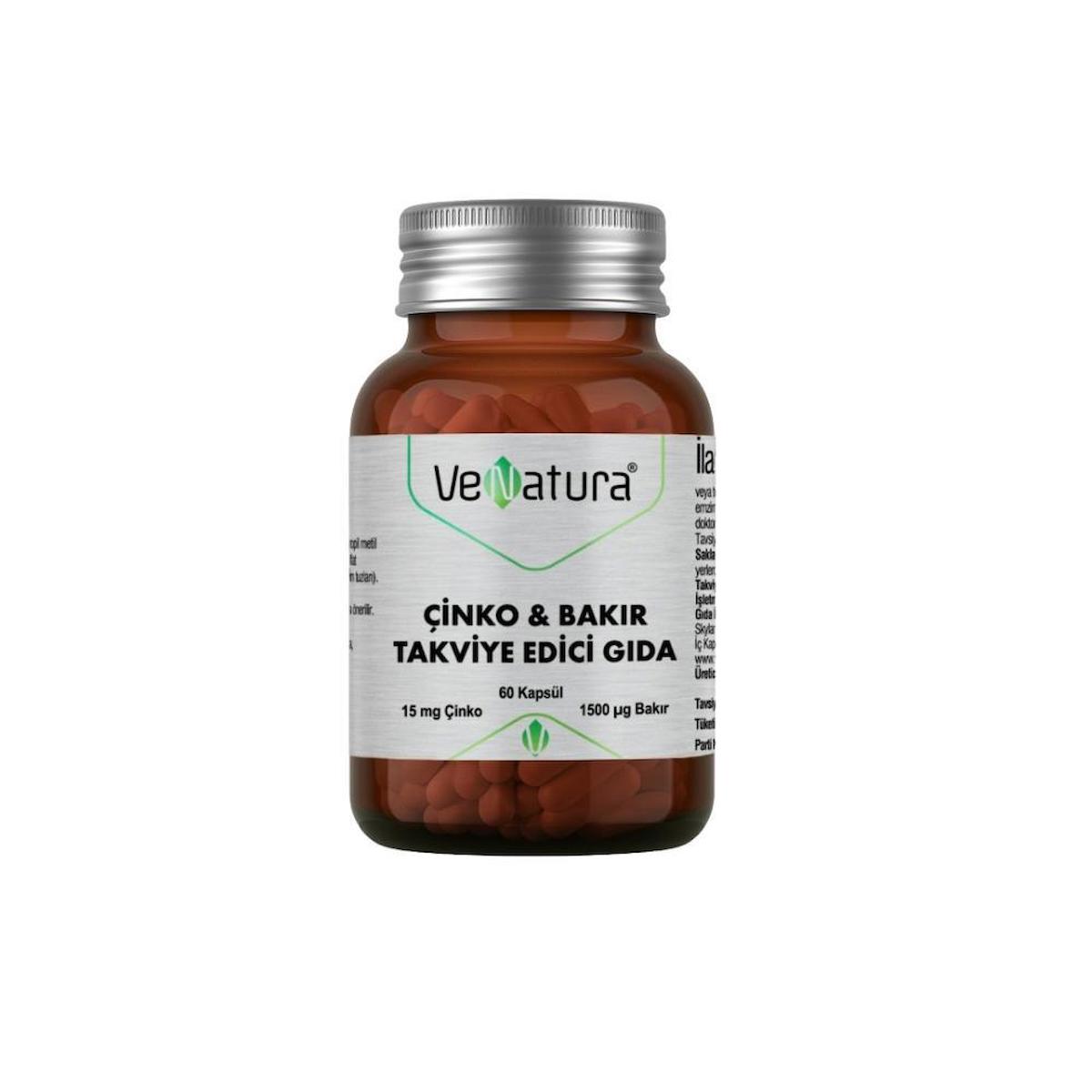 Venatura Çinko Aromasız Unisex Vitamin 60 Tablet