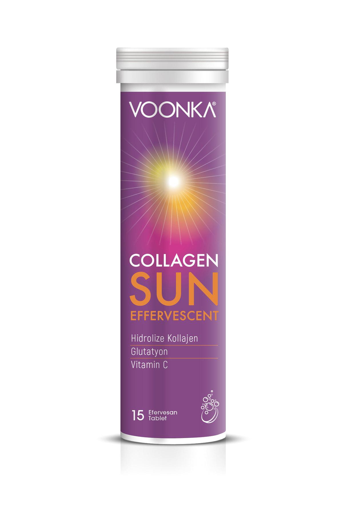 Voonka Collagen Sun Effervescent Aromalı Unisex Vitamin 15 Tablet