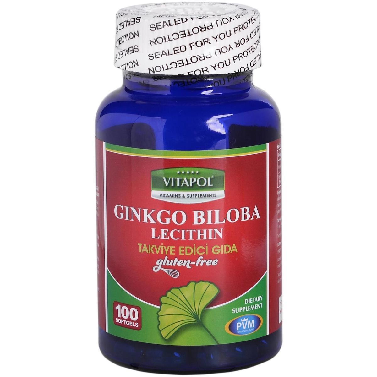Vitapol Gınko Bıloba Lecithin Aromasız Unisex Vitamin 100 Kapsül