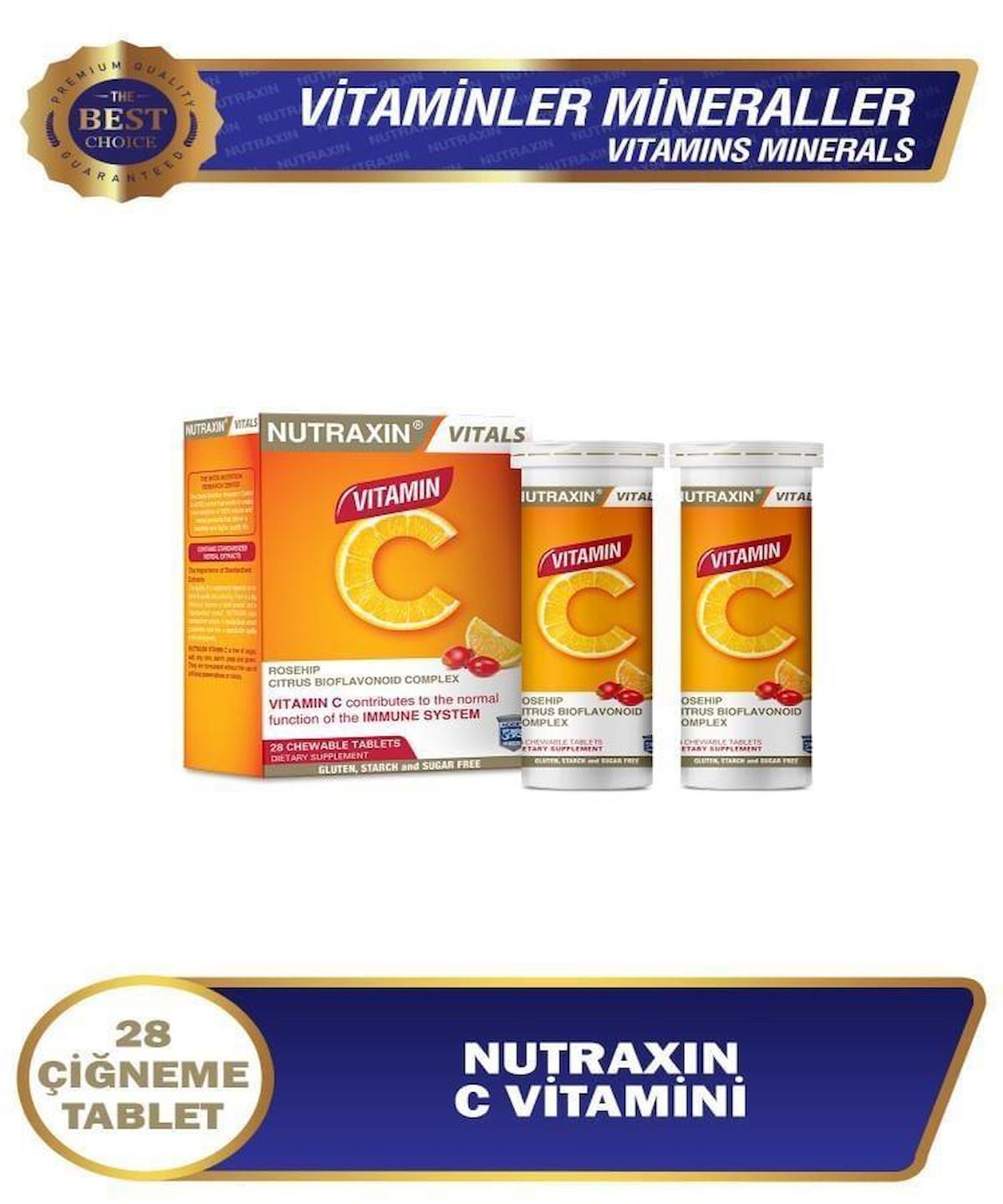 Nutraxin C Vitamini Sade Unisex 28 Tablet