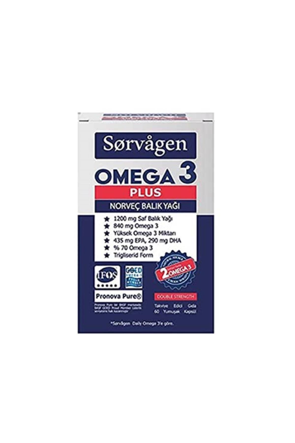 Sorvagen Omega 3 Aromasız Unisex Vitamin 60 Tablet