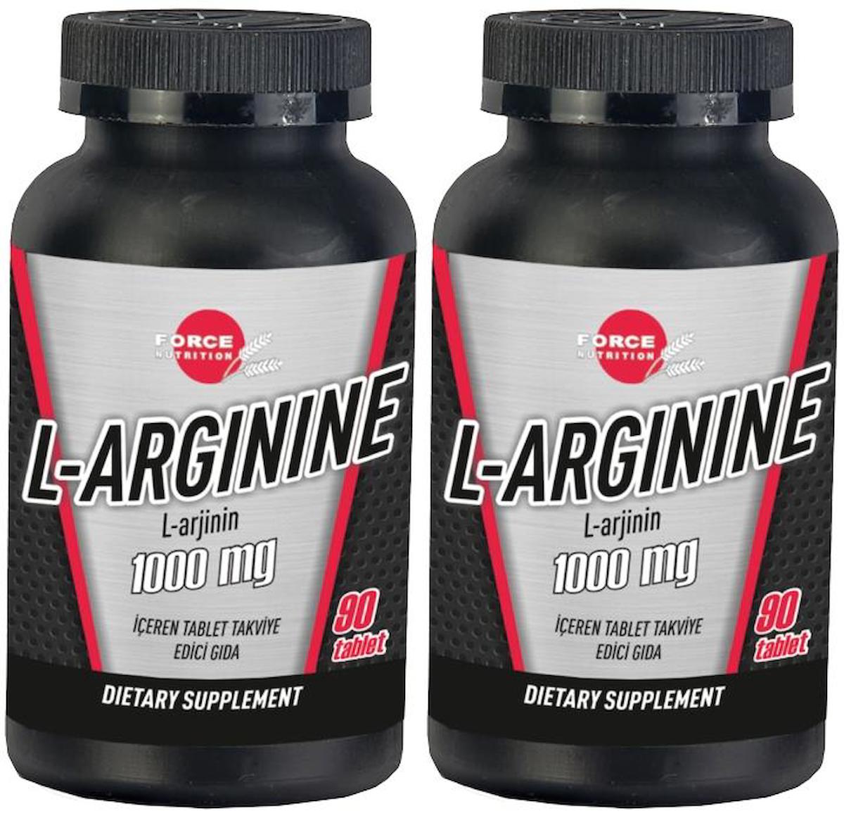 Force Nutrition L-Arginine Aromasız Unisex Vitamin 2x90 Tablet