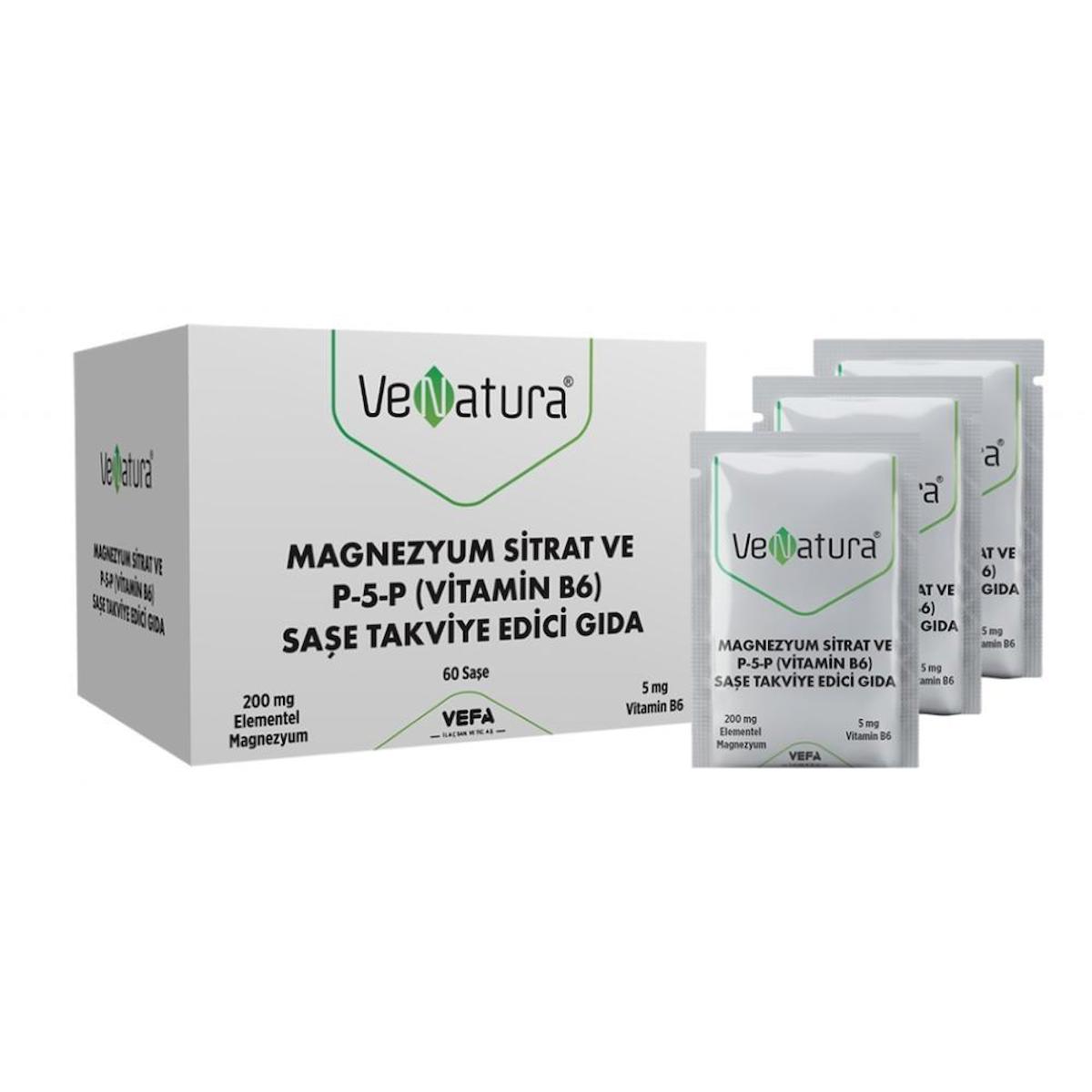Venatura Magnezyum Aromasız Unisex Vitamin 60 Şase