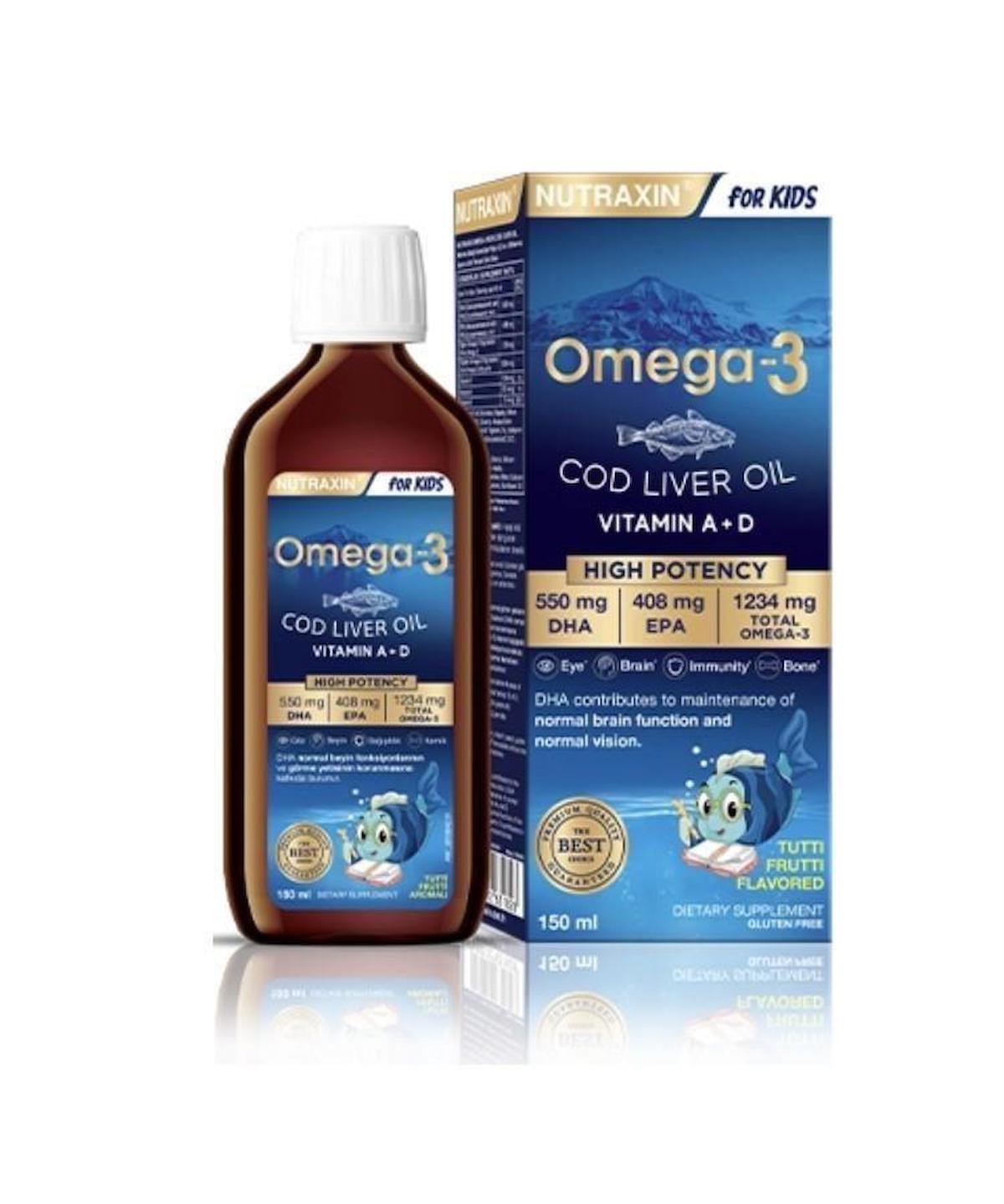 Nutraxin Omega 3 Aromalı Çocuk Vitamin 150 ml