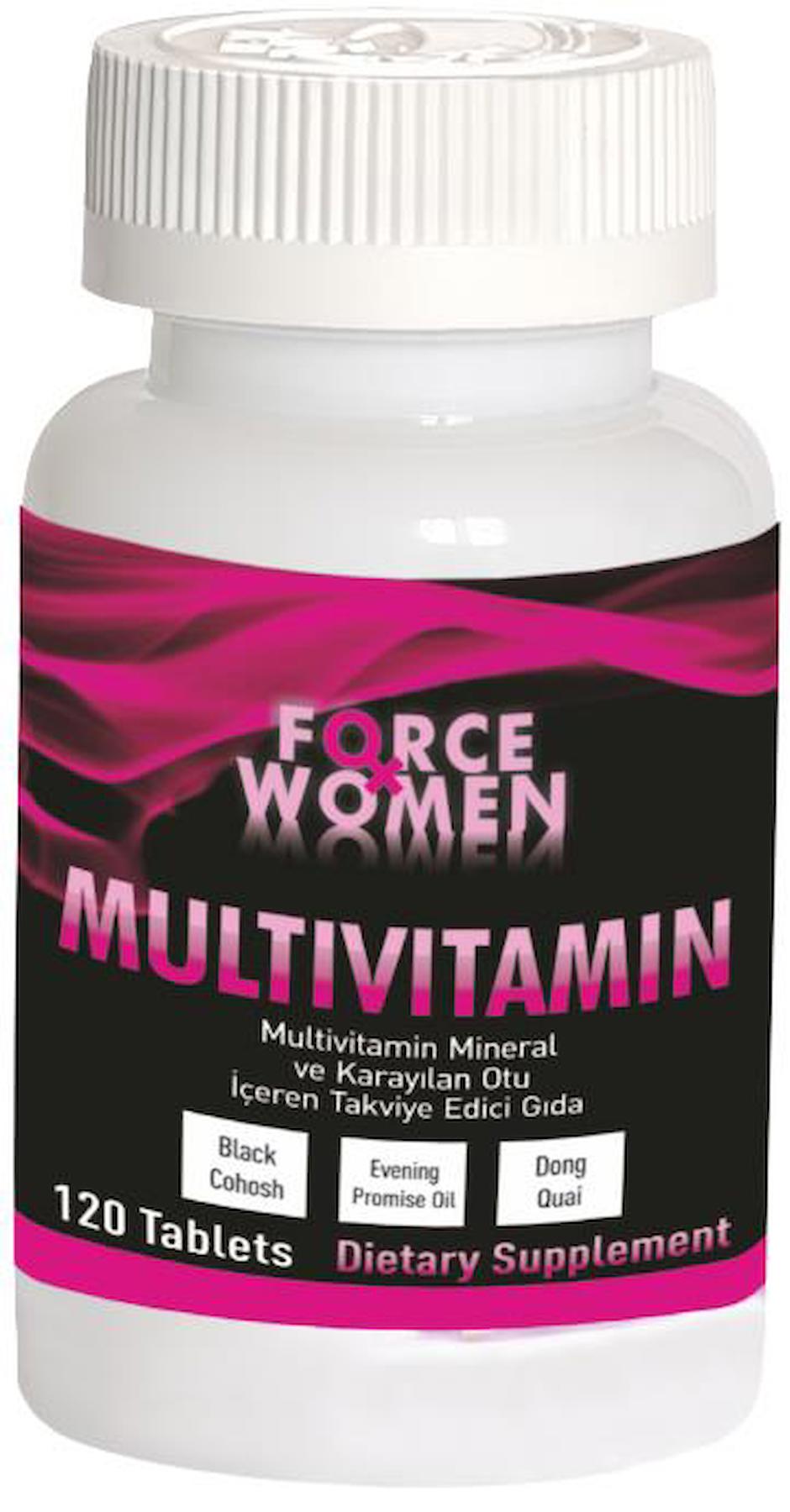 Force Nutrition Wb-Enzim Sport Ananas Complex Kadın Vitamin 120 Tablet