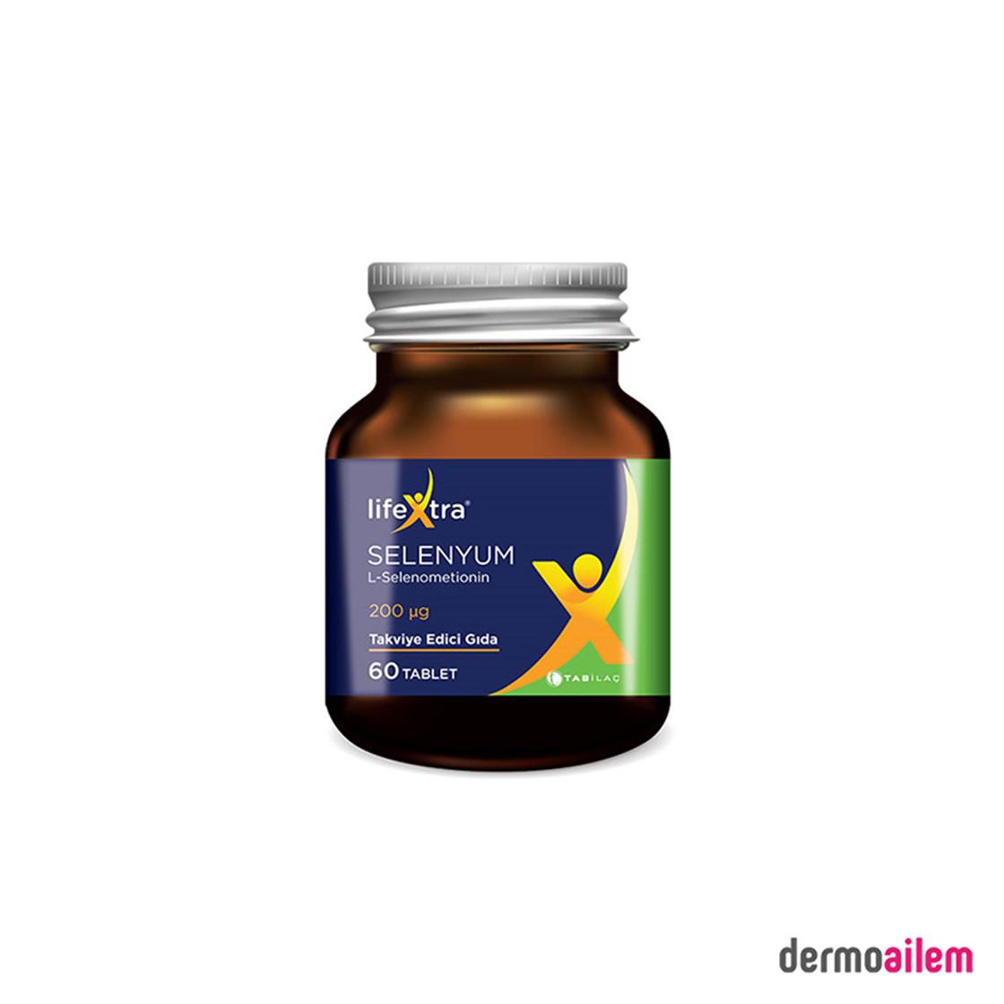 Tab İlaç Selenyum Sade Unisex Vitamin 60 Tablet