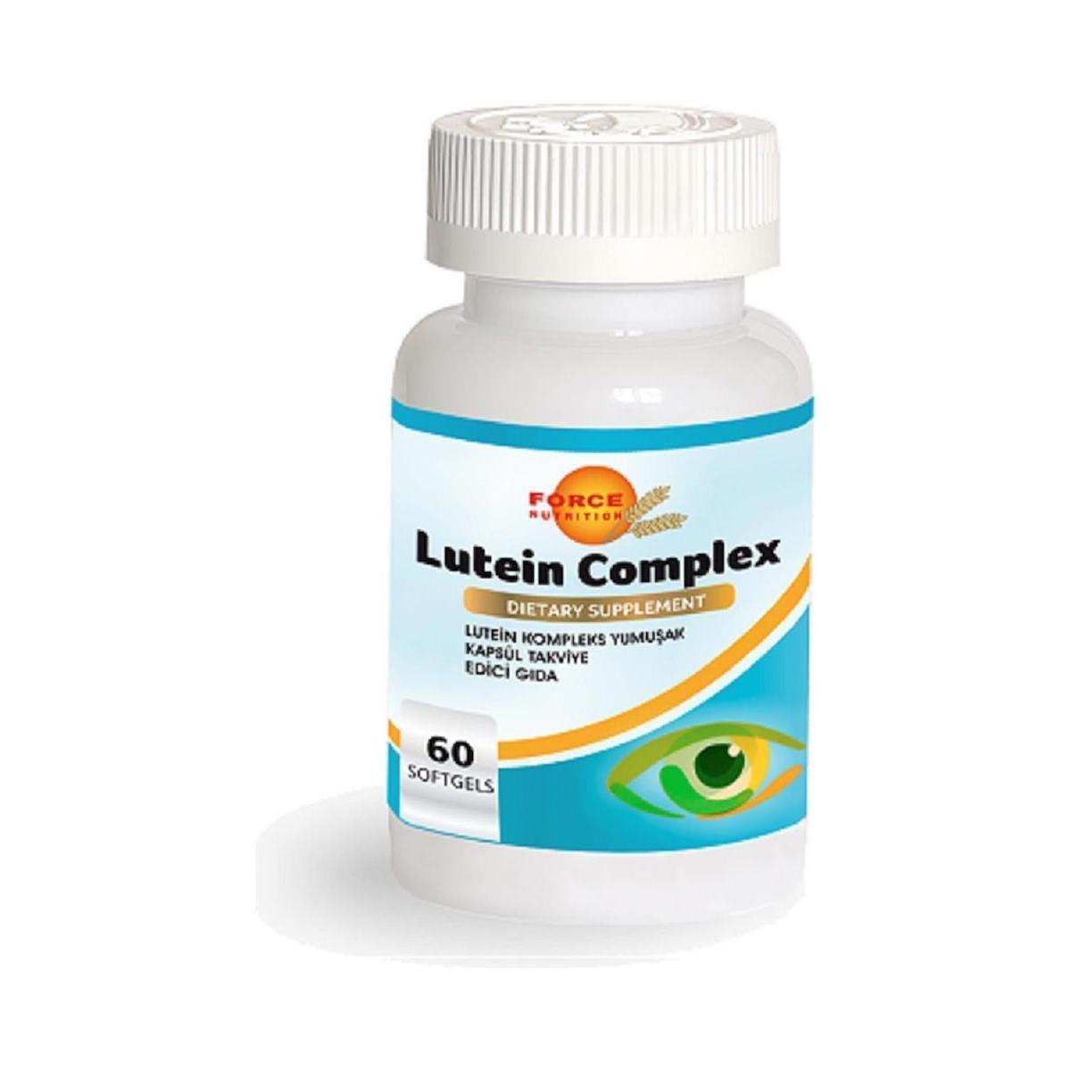 Force Nutrition Lutein Complex Aromasız Unisex Vitamin 60 Kapsül