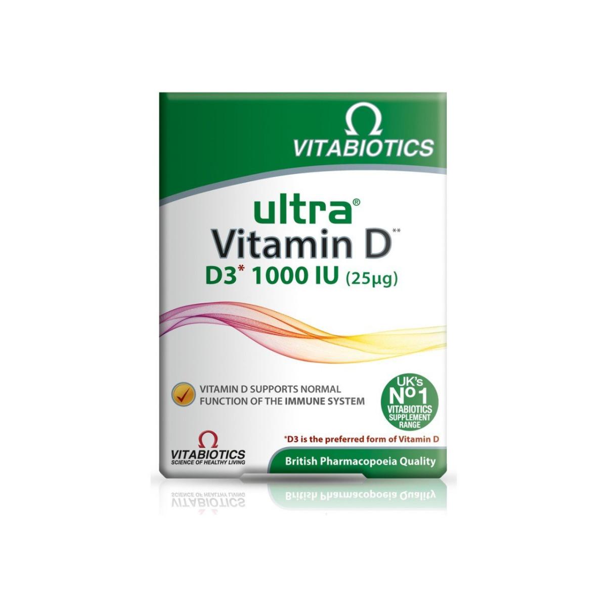 Vitabiotics Ultra Vitamin D Sade Unisex 96 Tablet