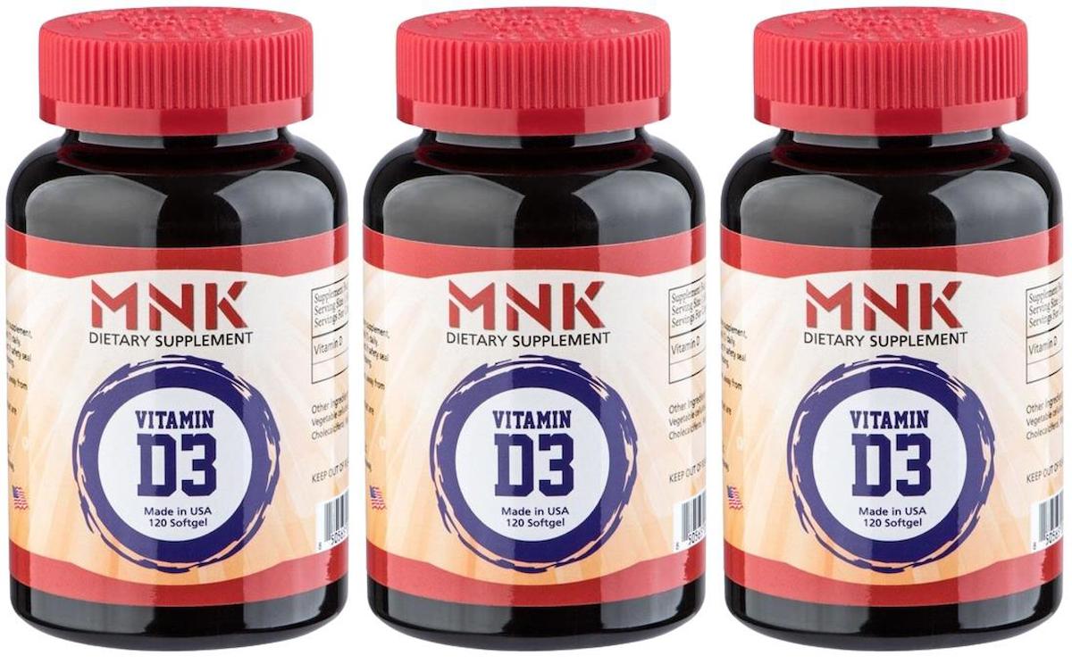 Mnk Vitamin D3 Sade Unisex 3x120 Adet