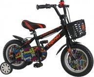 Trendbike Colorful 12 Jant 1 Vites 2 Yaş Siyah Çocuk Bisikleti