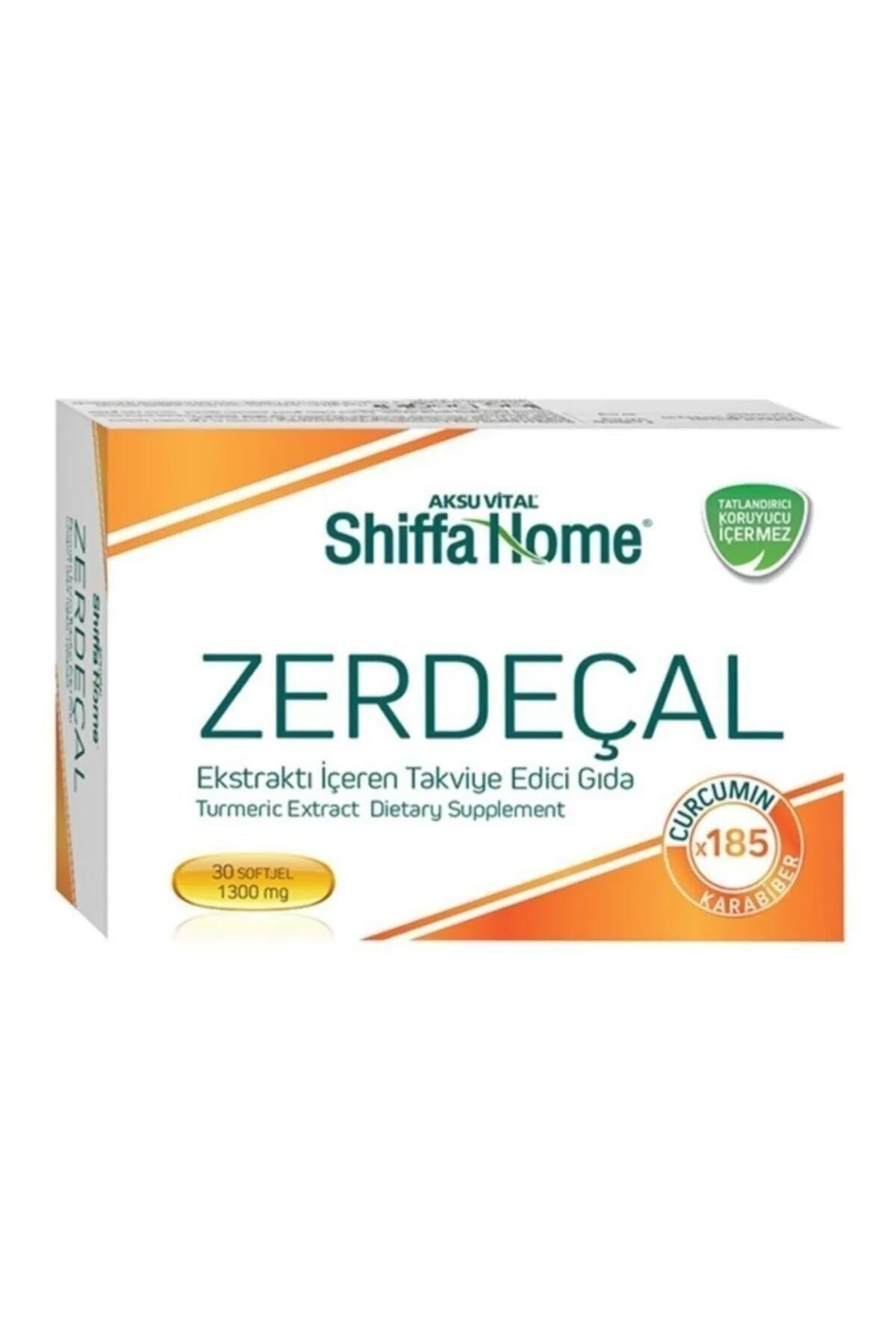 Shiffa Home Zerdeçal Aromasız Yetişkin Bitkisel Besin Desteği 30 Kapsül