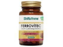 Shiffa Home Ferrovitek Aromasız Yetişkin Bitkisel Besin Desteği 60 Kapsül