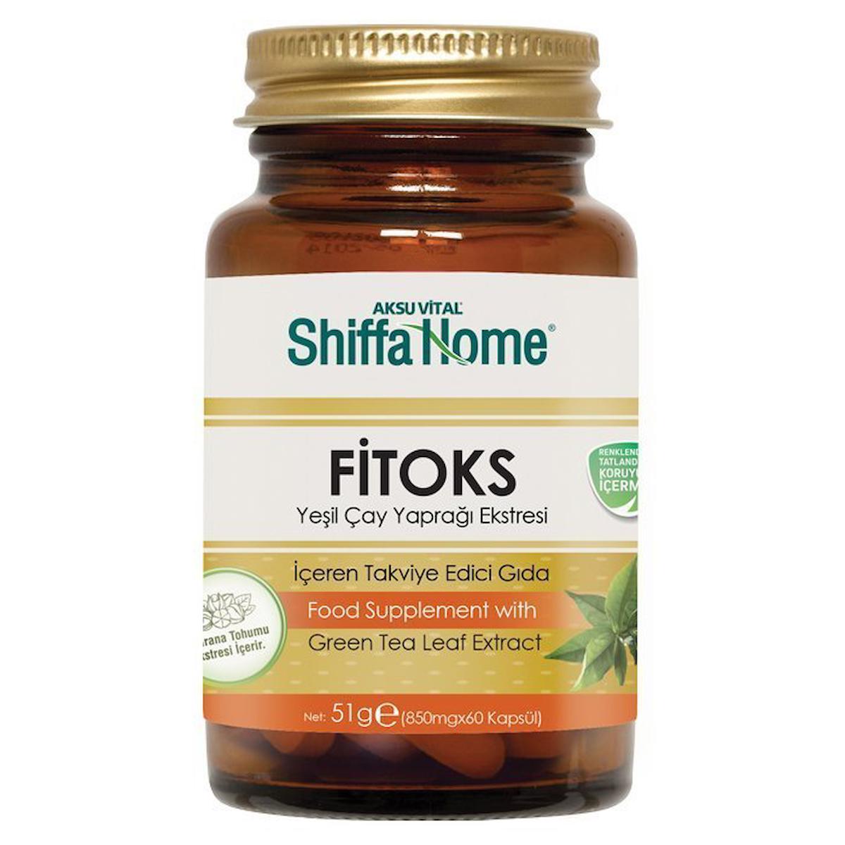 Shiffa Home Fitoks Aromasız Yetişkin Bitkisel Besin Desteği 60 Kapsül