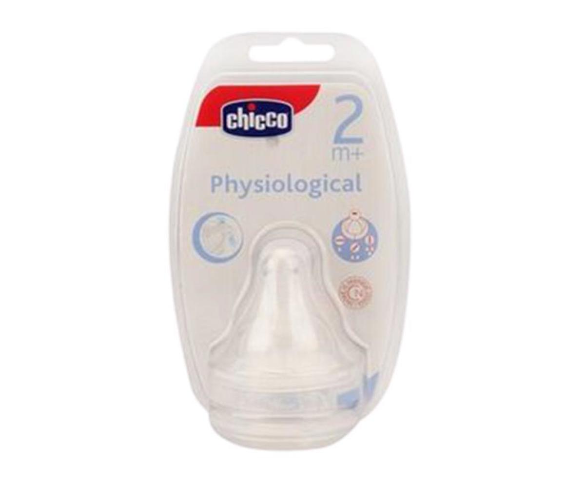 Chicco Fizyolojik Silikon 2+ Ay Orta Akışlı Geniş Ağızlı 2'li Biberon Emziği