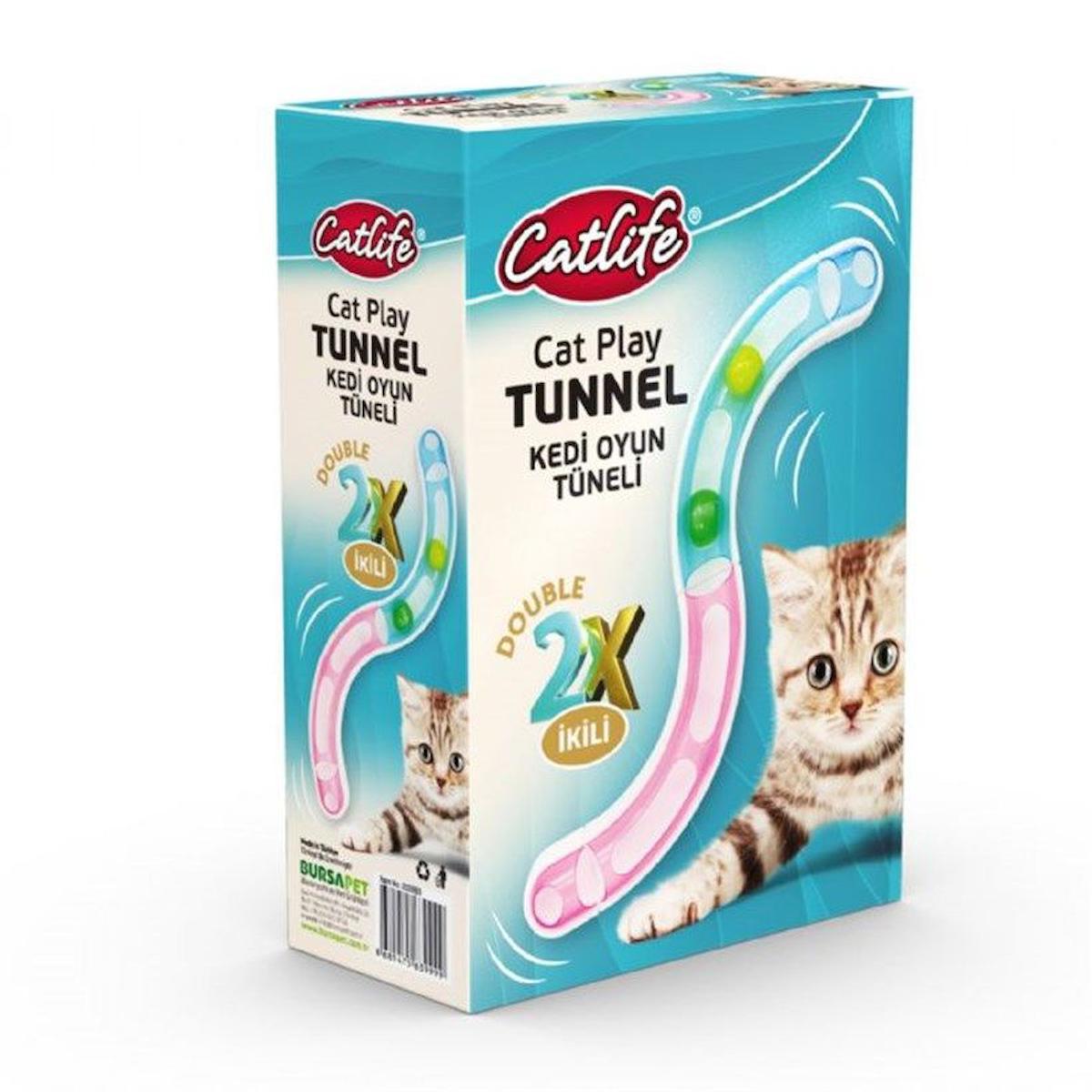 Catlife Sesli Tırmalama Yavru-Yetişkin Tünel Kedi Oyuncağı