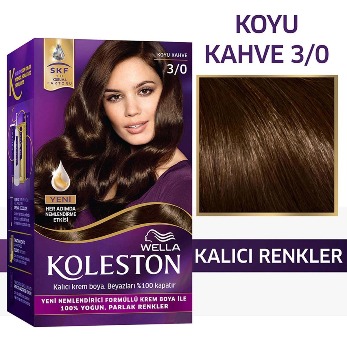 Wella 3.0 Koyu Kahve Krem Saç Boyası 50 ml