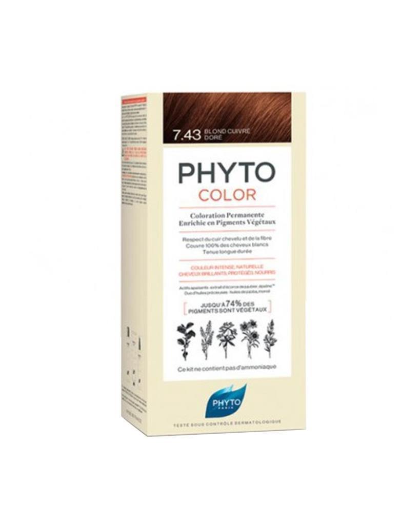 Phyto 7,43 Kumral Bakır Dore Amonyaksız Krem Saç Boyası