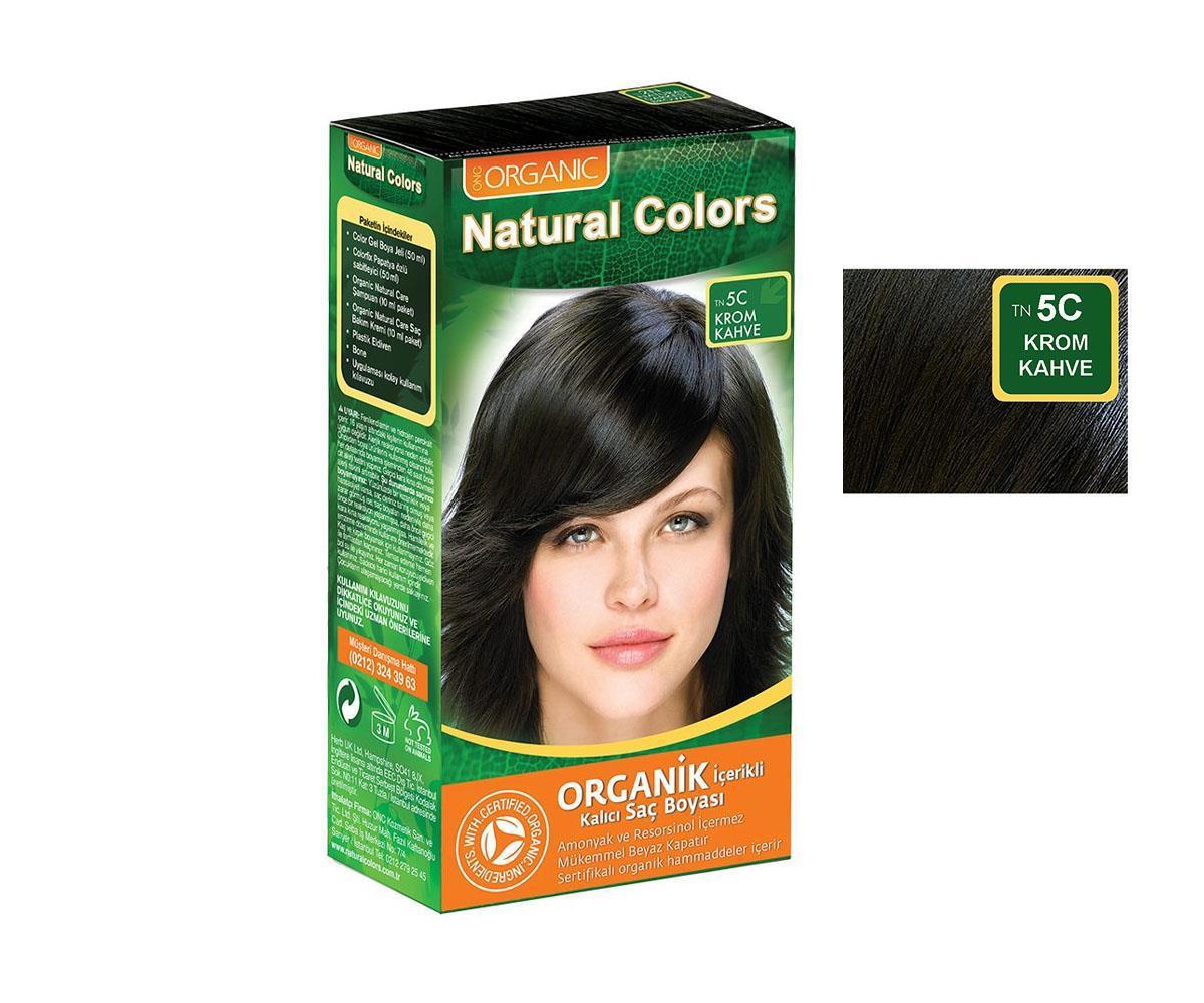 Natural Colors 5C Krom Kahve Organik Krem Saç Boyası