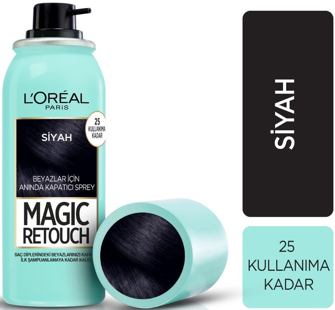 L'Oréal Paris 1 Siyah Sprey Saç Boyası 75 ml