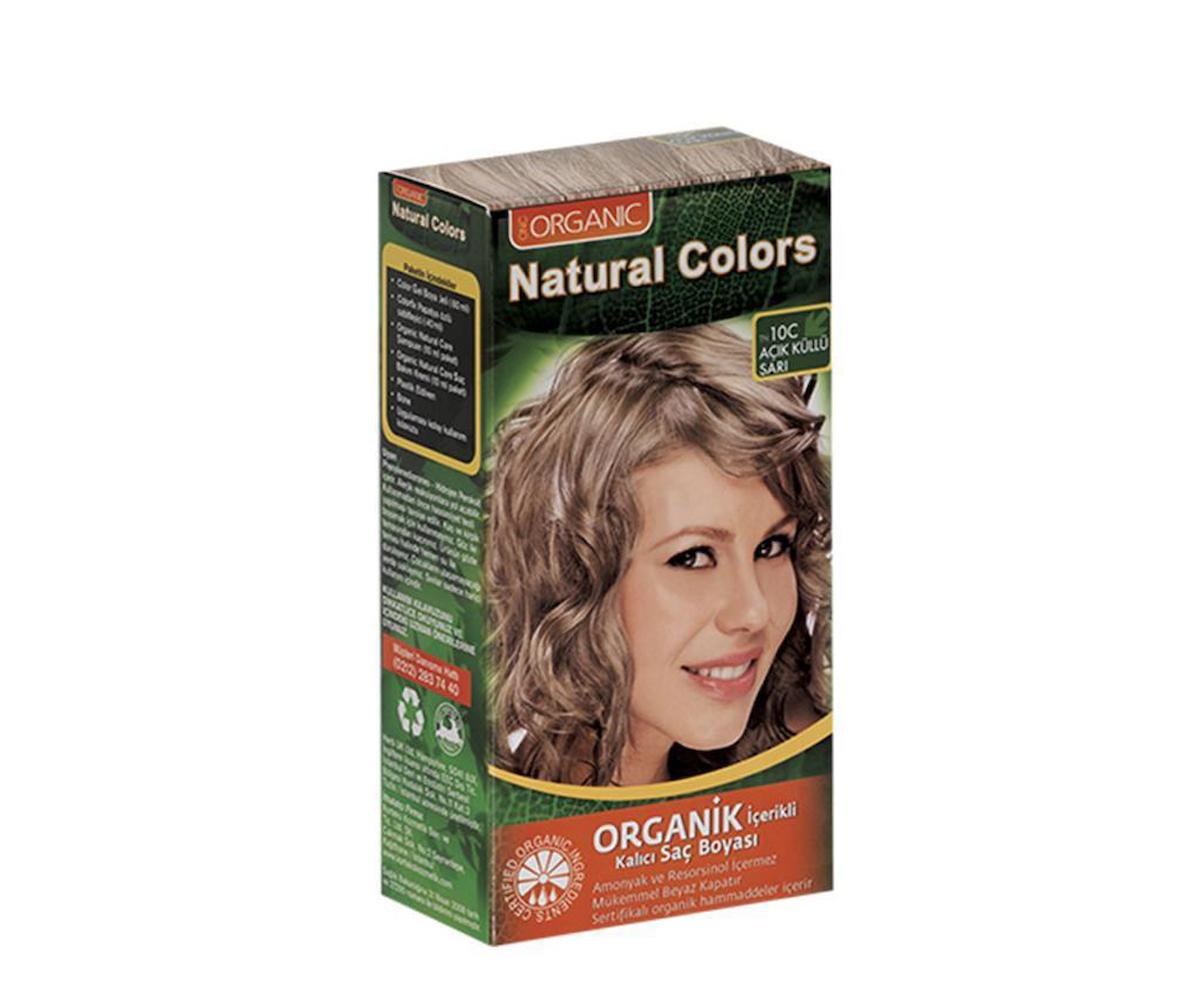 Natural Colors 10C Açık Küllü Sarı Organik Krem Saç Boyası