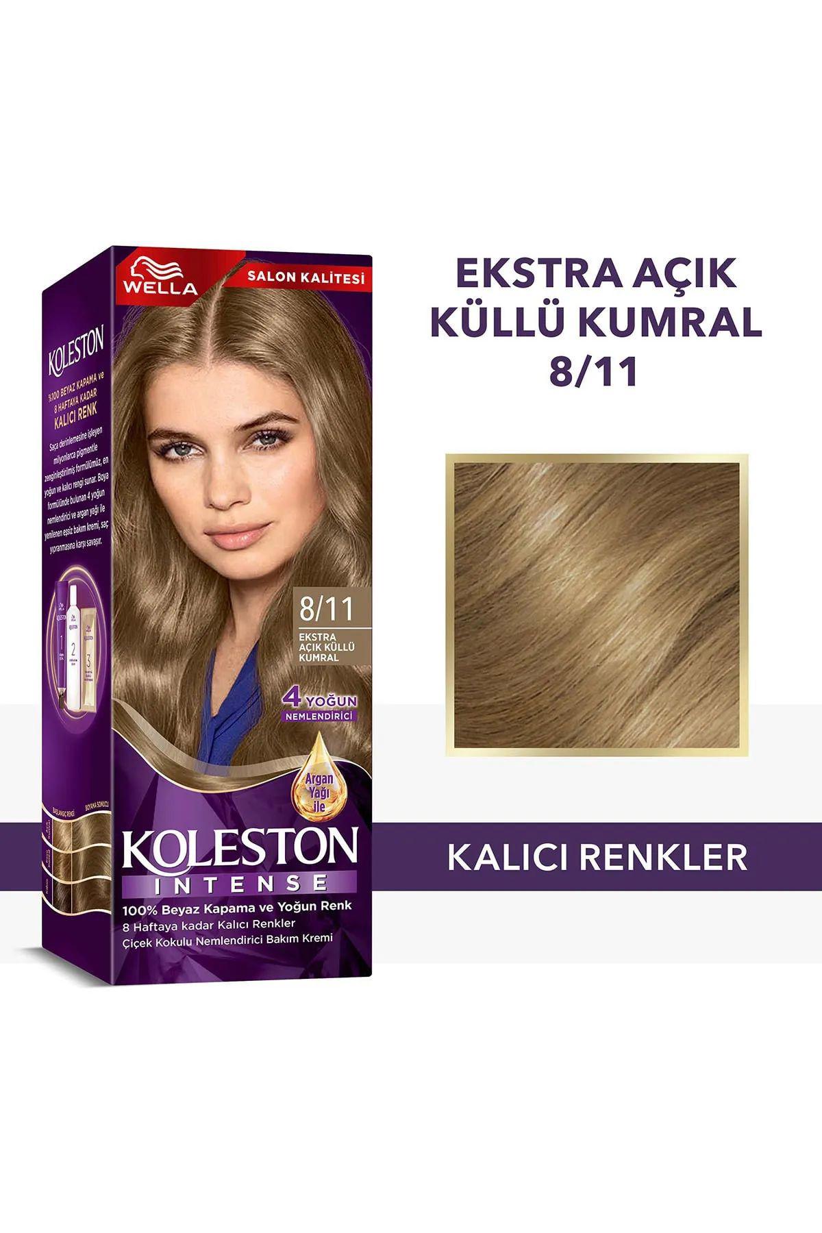 Wella 8.11 Ekstra Açık Küllü Kumral Krem Saç Boyası 50 ml