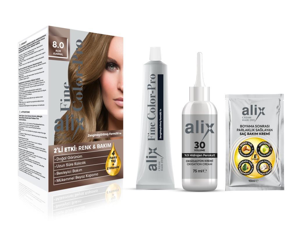 Alix Avien 8.0 Açık Kumral Krem Saç Boyası 50 ml