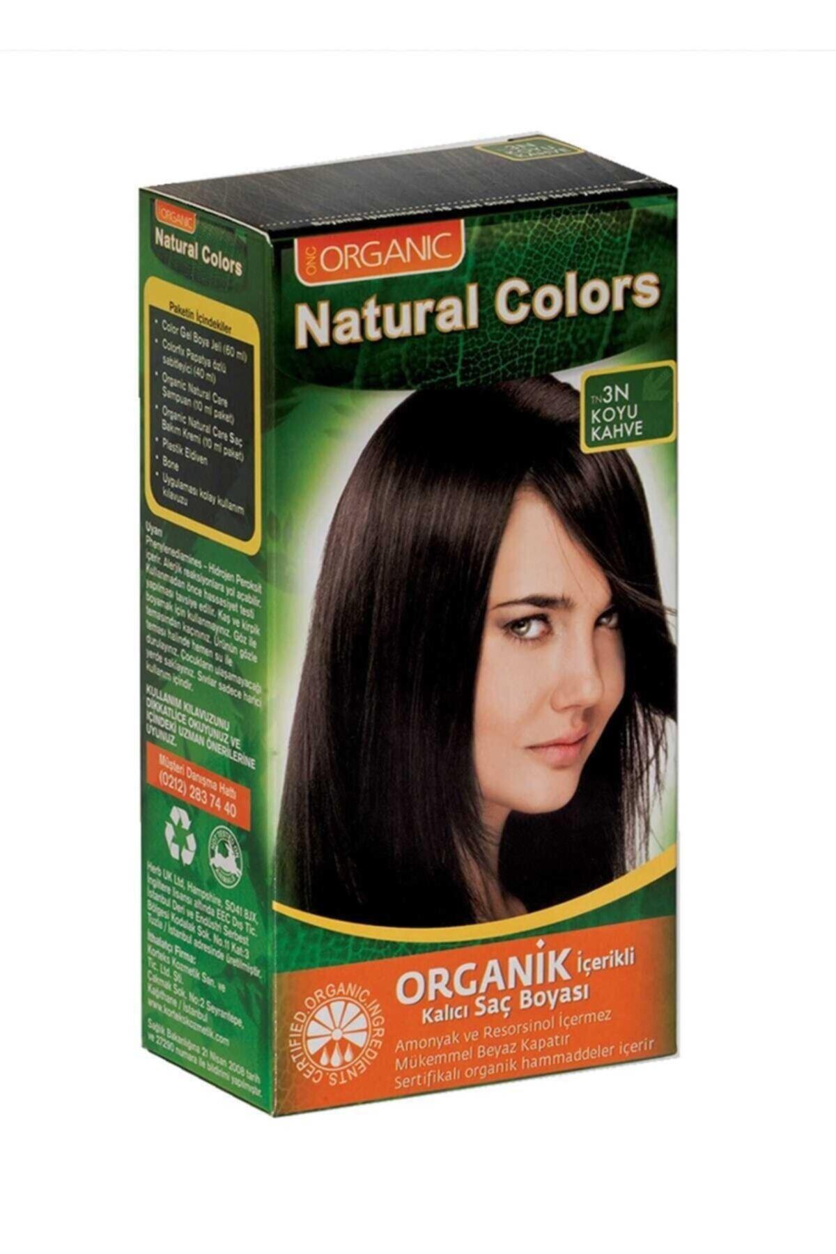 Natural Colors 3N Koyu Kahve Organik Krem Saç Boyası
