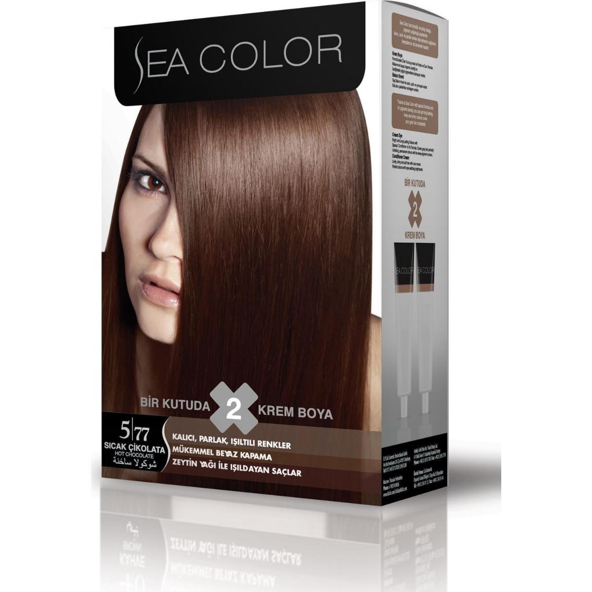 Sea Color 5.77 Sıcak Çikolata Krem Saç Boyası