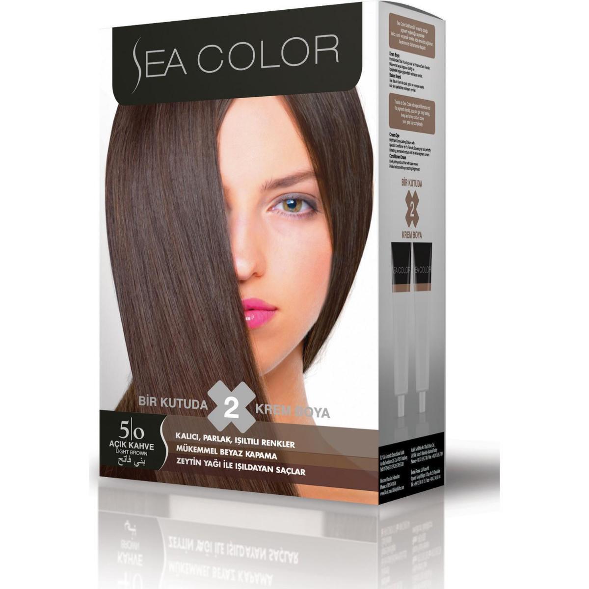 Sea Color 5.0 Açık Kahve Krem Saç Boyası