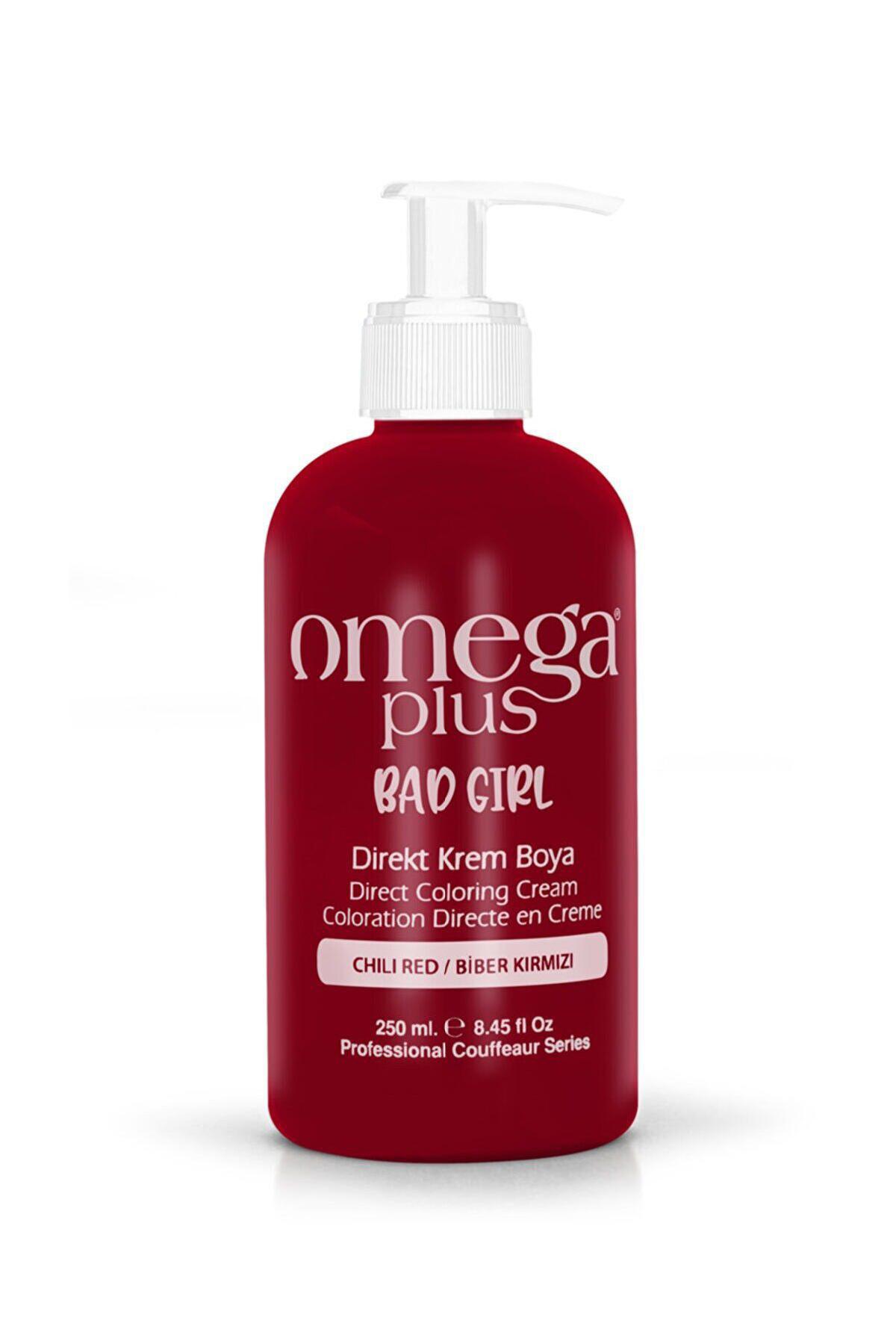 Omega Plus Biber Kırmızısı Amonyaksız Krem Saç Boyası 250 ml