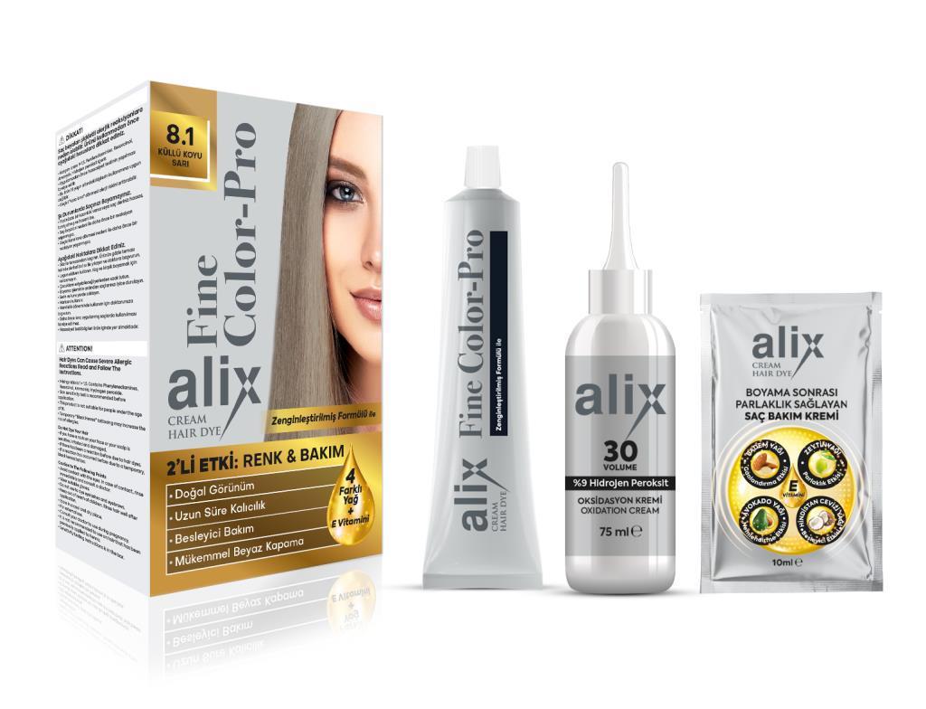 Alix Avien 8.1 Küllü Koyu Sarı Krem Saç Boyası 50 ml