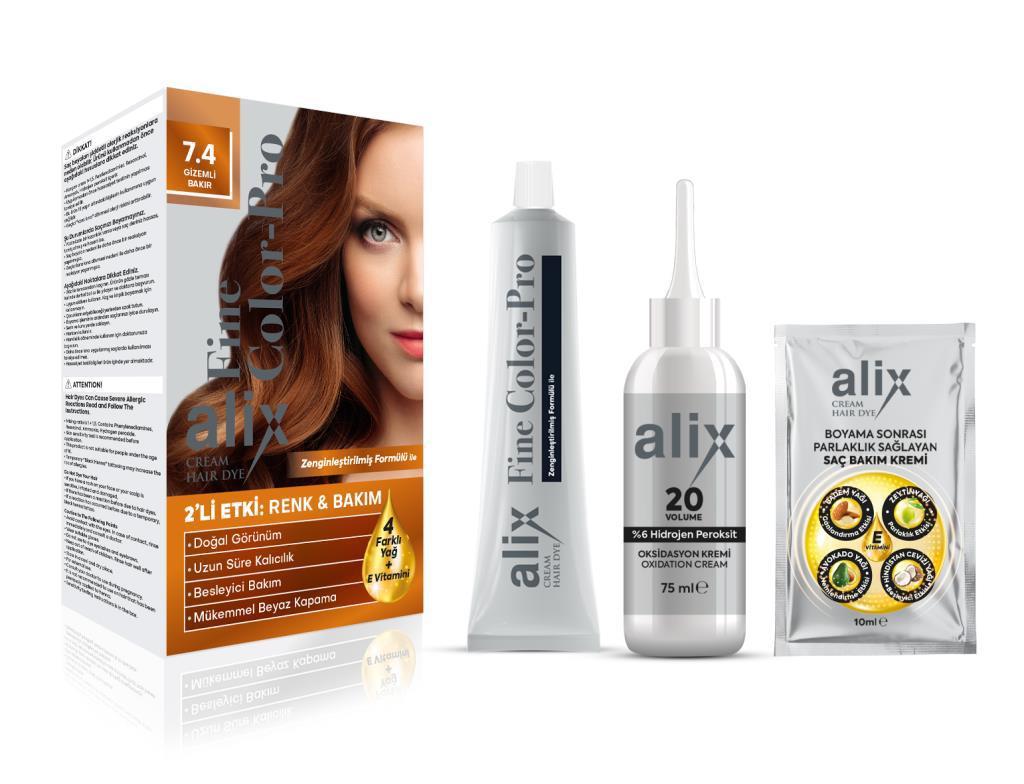 Alix Avien 7.4 Gizemli Bakır Krem Saç Boyası 50 ml