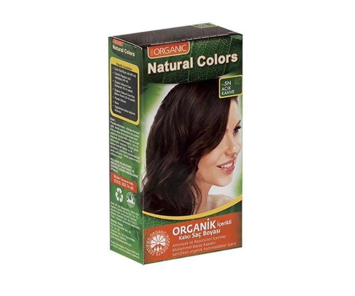 Natural Colors 5N Açık Kahve Organik Krem Saç Boyası