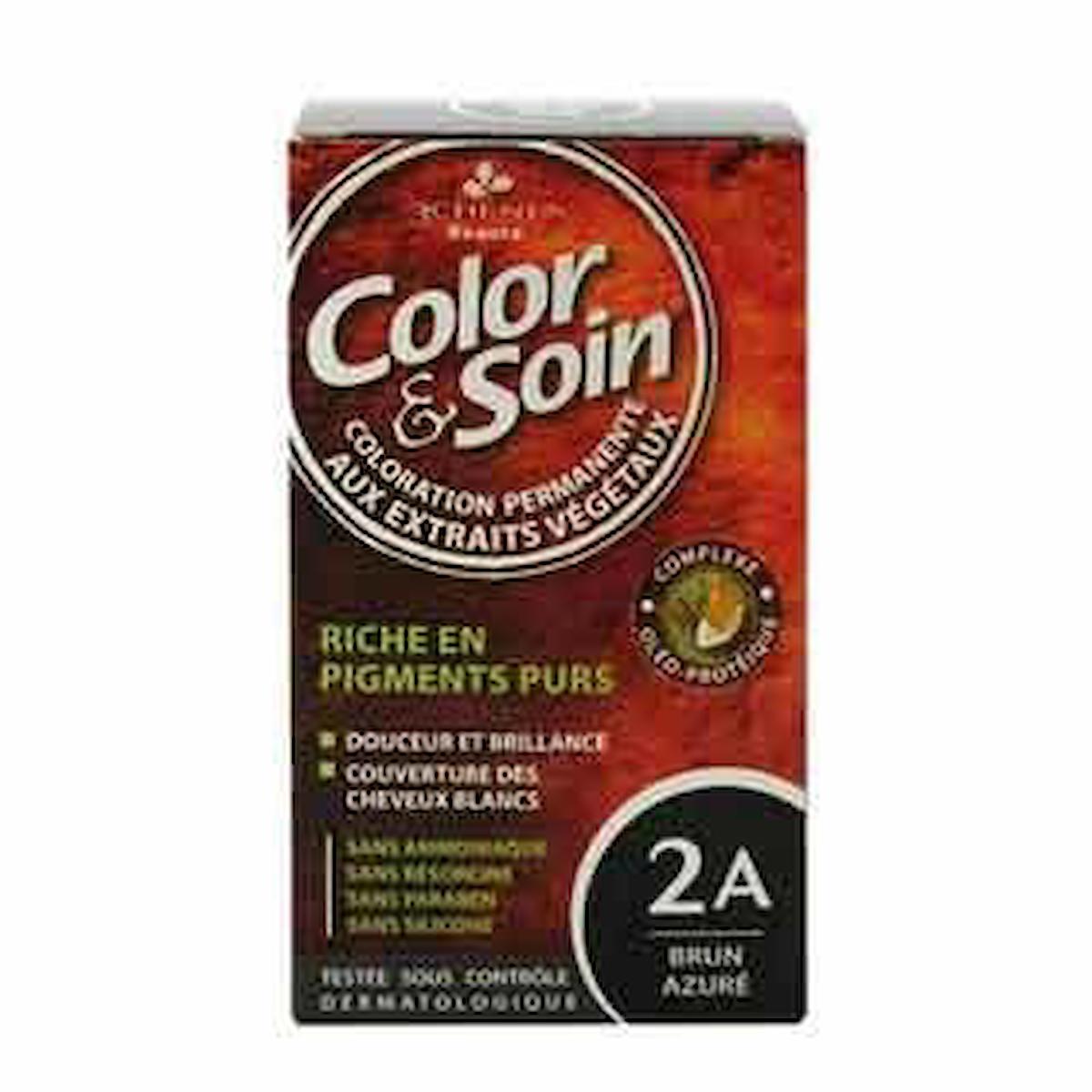 Color Soin 2A Brun Azure Black Organik Krem Saç Boyası 120 ml