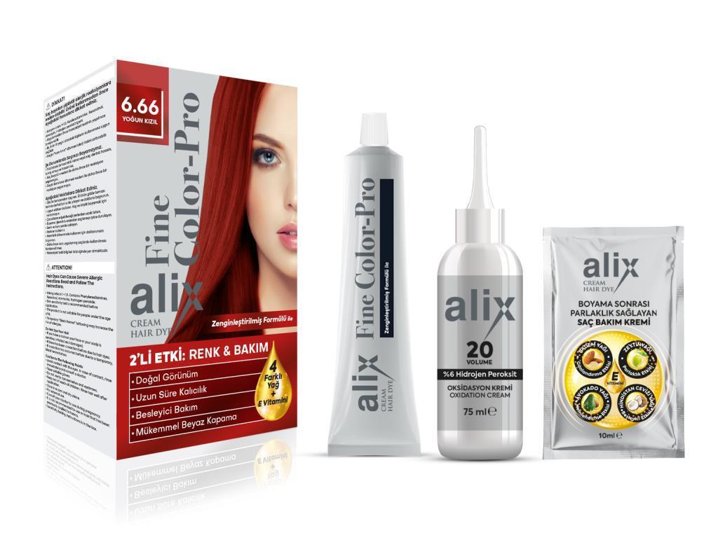 Alix Avien 6.66 Yoğun Kızıl Krem Saç Boyası 50 ml
