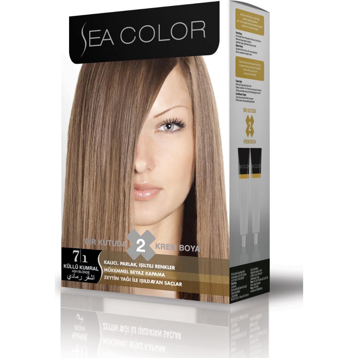 Sea Color 7.1 Küllü Kumral Krem Saç Boyası