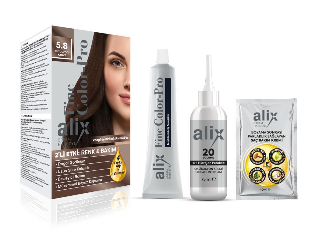 Alix Avien 5.8 Büyüleyici Kahve Krem Saç Boyası 50 ml