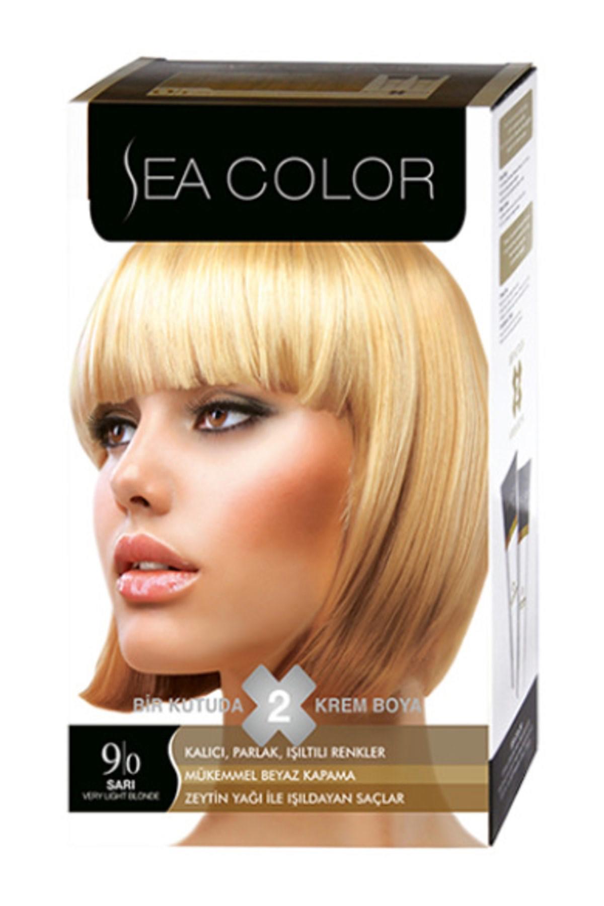 Sea Color 9.0 Sarı Krem Saç Boyası