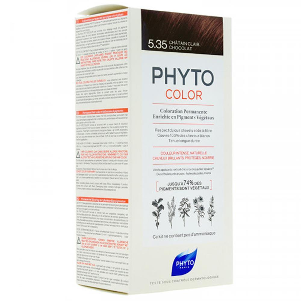 Phyto 5.35 Açık Kestane Dore Akaju Amonyaksız Krem Saç Boyası