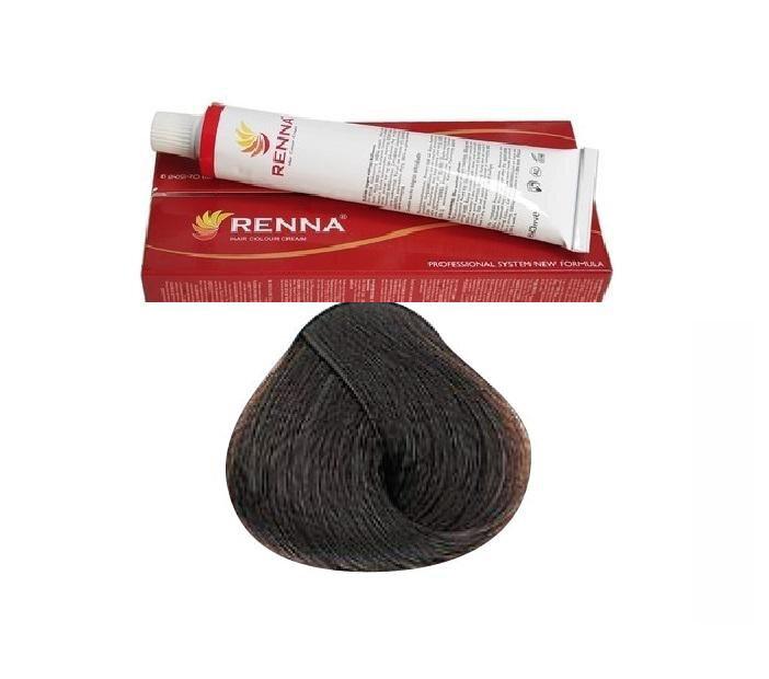 Renna 6.0 Koyu Kumral Krem Saç Boyası 60 ml