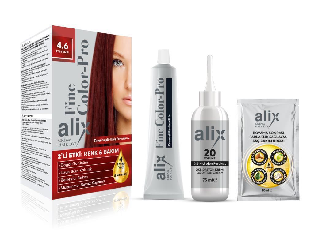 Alix Avien 4.6 Ateş Kızılı Krem Saç Boyası 50 ml