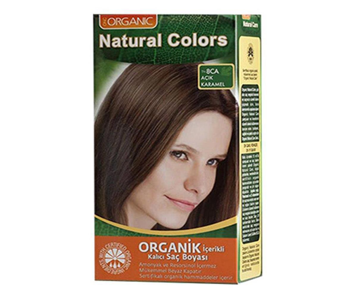 Natural Colors 8CA Açık Karamel Organik Krem Saç Boyası