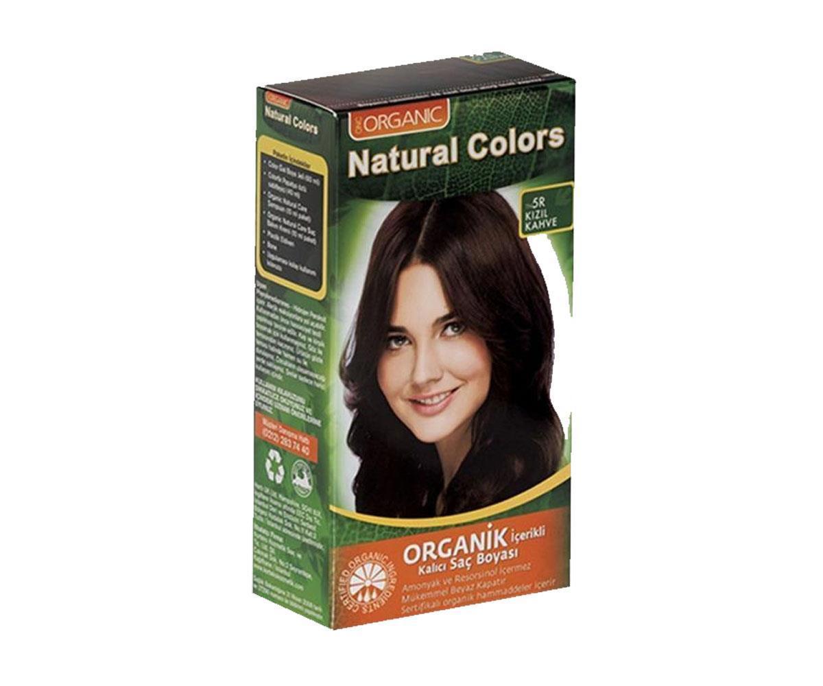 Natural Colors 5R Kızıl Kahve Organik Krem Saç Boyası