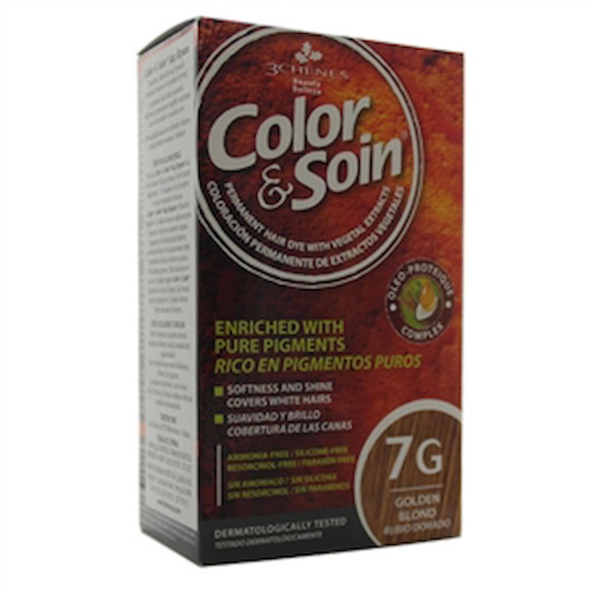 Color Soin 7G Altın Sarı Organik Krem Saç Boyası 120 ml