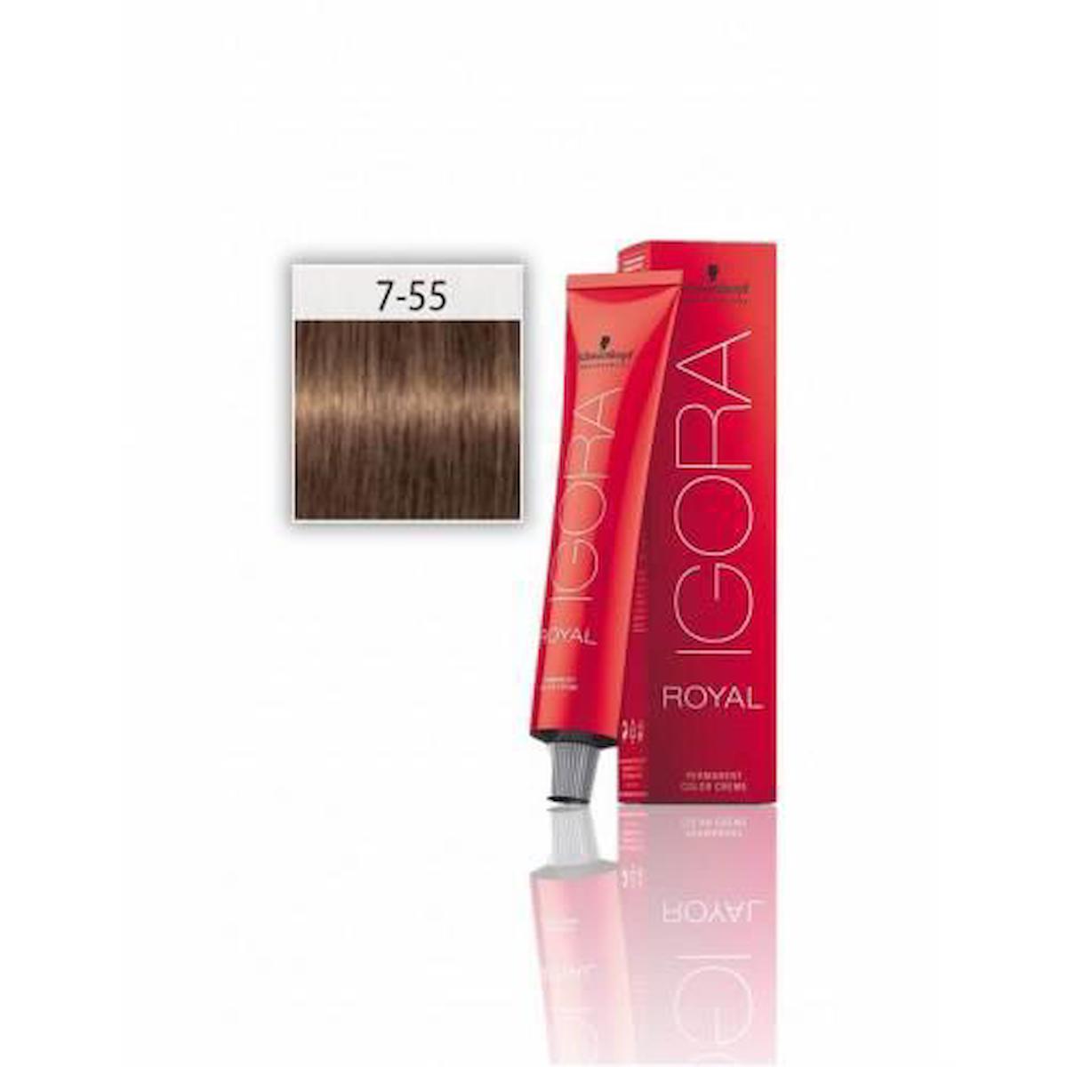 Igora 7-55 Kumral-Yoğun Altın Krem Saç Boyası 60 ml