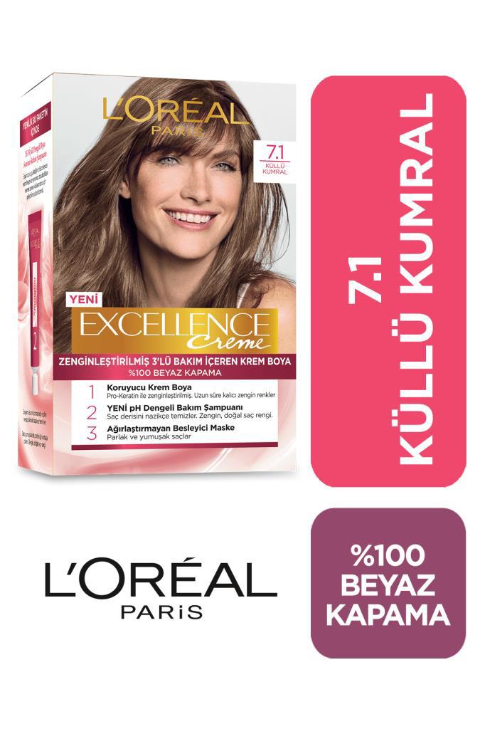 L'Oréal Paris 7.1 Küllü Kumral Krem Saç Boyası 48 ml