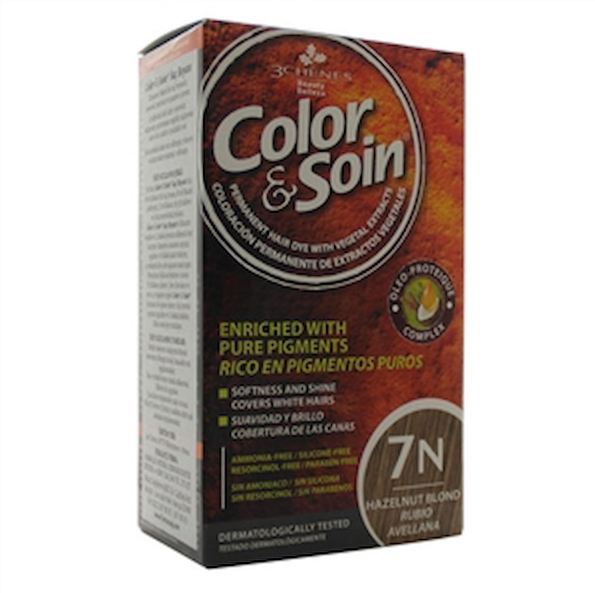 Color Soin 7N Fındık Sarısı Organik Krem Saç Boyası 120 ml