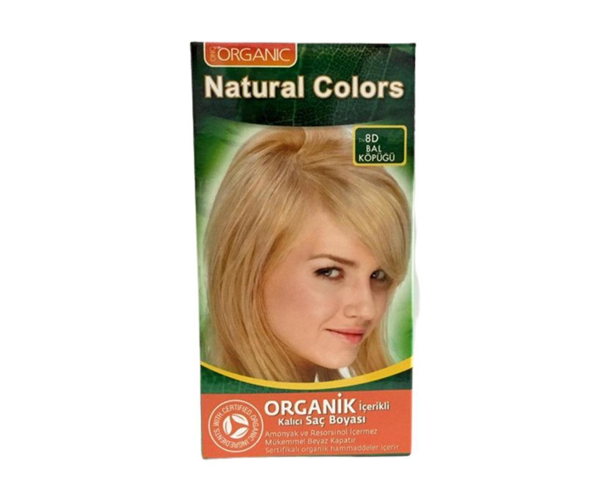 Natural Colors 8D Bal Köpüğü Organik Krem Saç Boyası