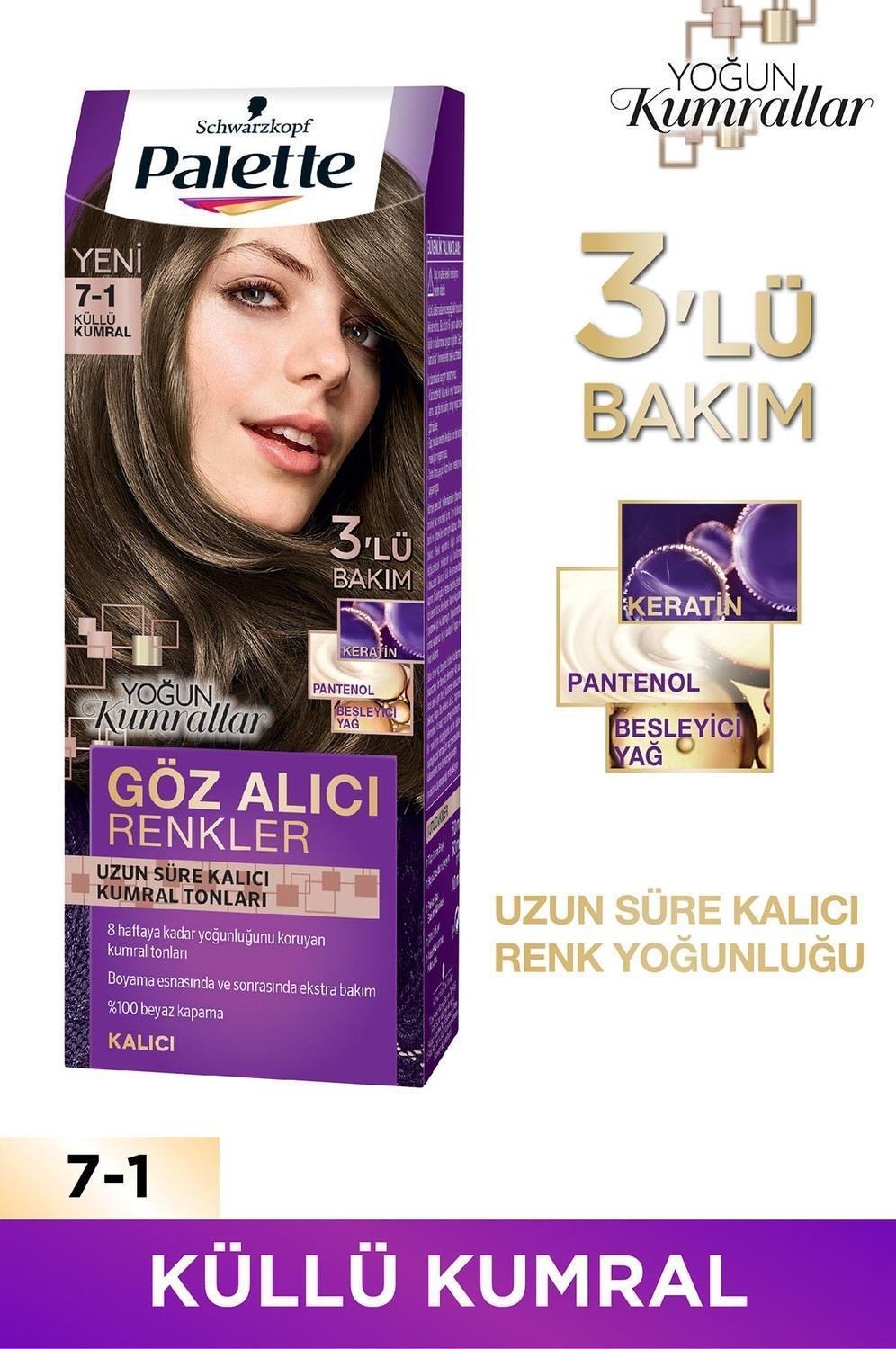 Palette 7.1 Küllü Kumral Krem Saç Boyası 50 ml