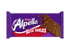 Alpella Nuga Bar Karamelli Çikolata 35 gr 24 Adet